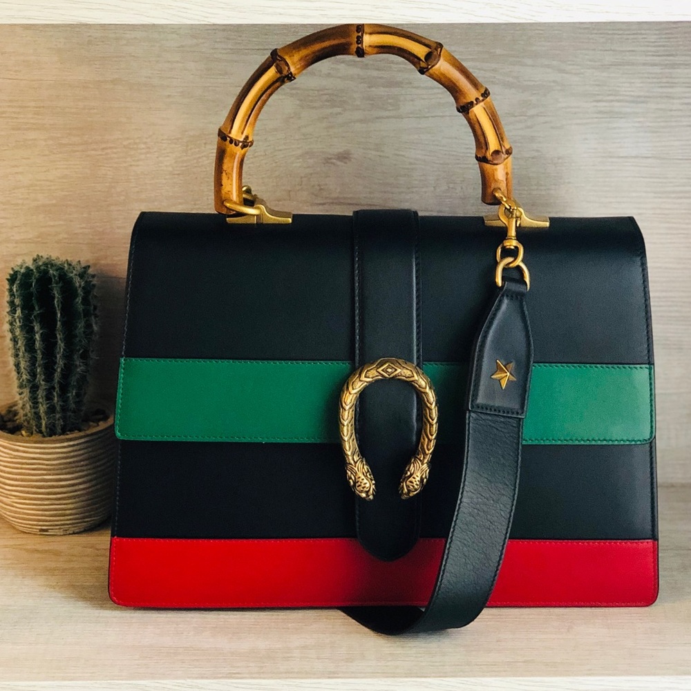 *SOLD* Gucci Dionysus Large Bamboo Top Handle Bag
